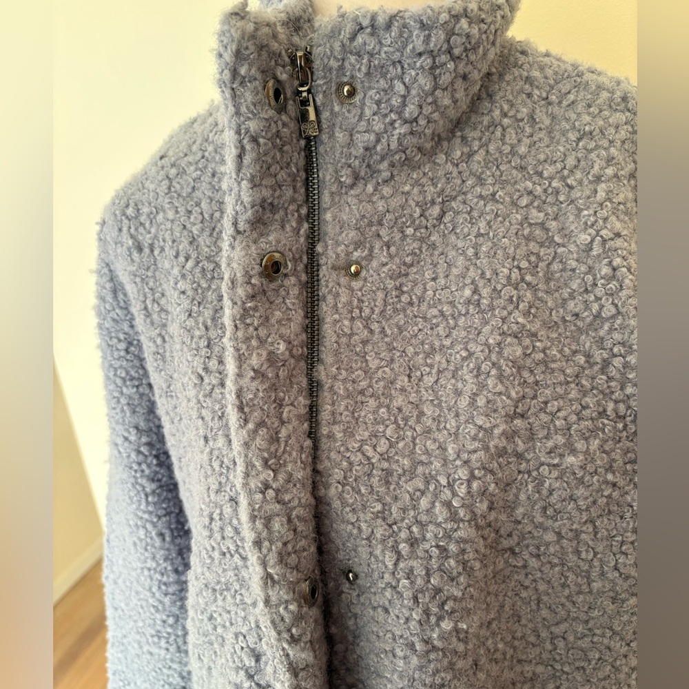 Small Rafaella Blue Teddy Coat - Picture 8 of 15